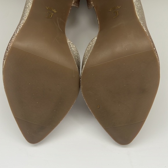 Juicy Couture Gold Glitter Pumps Size 8 Shoe - Picture 8 of 10